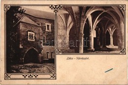 T3 Léka, Lockenhaus; Lovagterem A Várban, Bels?, Kapu, Kiadja Róth Jen? / Castle Interior, Gate, Art Nouveau (kis Szakad - Unclassified