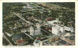 * T2/T3 Salt Lake City, Utah; Bird's-eye View Of Portion Of The City - Non Classificati