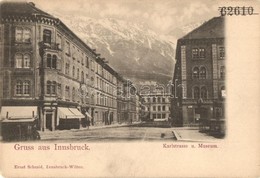 * T2/T3 Innsbruck, Karlstrasse Und Museum / Street View With Museum (EK) - Ohne Zuordnung