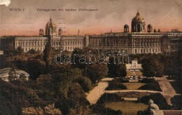 T3 Vienna, Wien I. Volksgarten Mit Beiden Hofmuseum / Park, Museum (kis Felületi Sérülés / Minor Surface Damage) - Ohne Zuordnung