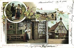 T2/T3 Egerland, Chebsko; Tracht, Bauernstube, Bauernhaus / Folklore, Floral (EK) - Zonder Classificatie