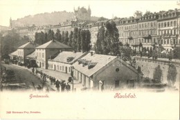** T1 Karlovy Vary, Karlsbad; Gartenzeile / Promenade - Ohne Zuordnung