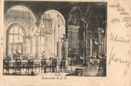 T2/T3 1899 Praha, Prag; Restaurant St.E.G. Interior - Zonder Classificatie