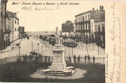 T2/T3 Bari, Piazza Massari E Monum. A Nicolo Piccinni / Square, Monument (EK) - Zonder Classificatie