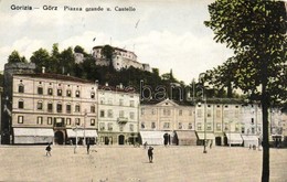 * T2/T3 Gorizia, Görz, Gorica; Piazza Grande U. Castello / Main Square And Castle  (Rb) - Unclassified