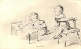 T2/T3 Mutterliebe / Children, Wohlgemuth & Lissner Primus Postkarte No. 1187. S: W. Fialkowska - Zonder Classificatie