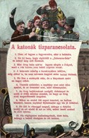 T2/T3 A Katonák Tízparancsolata / Ten Commandments Of K.u.K. Soldiers, Humour. L&P 5130. (EK) - Unclassified