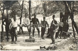 * T1/T2 1917 Jassionov, Vízkeresés Kútfúrással / WWI K.u.K. Military, Well Drilling For The Search Of Water, Photo - Unclassified