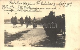 * T2/T3 1917 Kelet-Galícia. B?hm Ermalli Hadseregparancsnok Megszemléli Az Ezredet / WWI K.u.K. Colonel General Visiting - Non Classificati