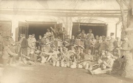 ** T2 Osztrák-magyar Katonák A Fronton Kötélgyártás Közben / WWI K.u.K. Soldiers At The Front During Rope Manufacturing. - Ohne Zuordnung