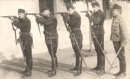 T2 1914 Székesfehérvár, Lövész Katonák Kiképzése, Célbatartás / WWI K.u.k. Military Training, Aiming Drill. Fekete Zoltá - Unclassified