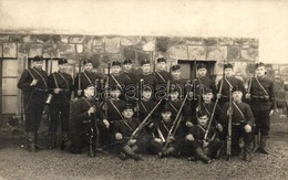 * T2/T3 Osztrák-magyar Katonák Csoportképe / Austro-Hungarian K.u.K. Military, Soldiers Group Photo (fa) - Ohne Zuordnung