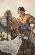 T2/T3 Amorous Glances. Russian Art Postcard. T.S.N. R.M. No. 12. + K.u.K. Divisionsbäckerei No. 56. S: Solomko (Rb) - Ohne Zuordnung