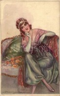 ** T2/T3 Lady. Italian Art Postcard S: Bompard (EK) - Unclassified