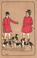 T2/T3 Hunters With Dogs. Serie 150. C. T. & Cie Litho Art Postcard. S: R. Caputi (EK) - Zonder Classificatie