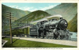 ** T2/T3 The Black Diamond Daylight Train On The Lehigh Valley Railroad, Locomotive (EK) - Zonder Classificatie