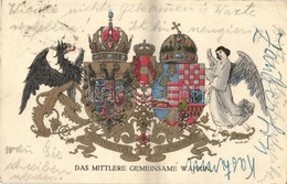 * T2/T3 Das Mittlere Gemeinsame Wappen, Rotes Kreuz Kriegsfürsorgeamt Kriegshilfsbüro Nr. 288 / Austro-Hungarian Coat Of - Zonder Classificatie