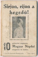 ** Sírjon, Ríjon A Heged?! Gyönyör? 10 Cigányos Magyar Népdal. Ger?-féle Zenem?tér Kiadóhivatal, Blaha Lujza - Leporello - Unclassified