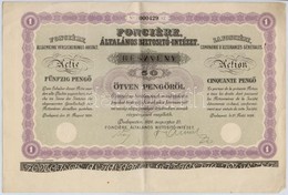 Budapest 1926. 'Fonciere Általános Biztositó-Intézet' Részvnye 50P-r?l, Szárazpecséttel, Aláírásokkal és Szelvényekkel T - Non Classificati