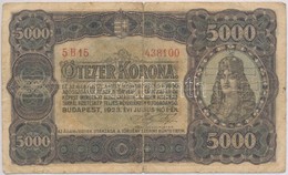 1923. 5000K Nyomdahely Nélkül, 'T.W.' Jelöléssel T:III- - Zonder Classificatie