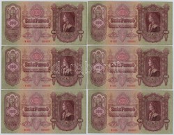 1930. 100P (6x) Sorszámkövet?k T:I,I- - Zonder Classificatie