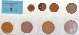 1992. 1Ft-200Ft (8xklf) érmés Forgalmi Sor Lezárt Fóliatokban T:PP 1992. 1 Forint - 200 Forint (8xdiff) Coin Set In Seal - Ohne Zuordnung