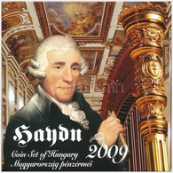 2009. 5Ft-200Ft 'Haydn' (7xklf) Forgalmi érme Sor, Benne 'Joseph Haydn' Ag Emlékérem (12g/0.999/29mm) (4x) T:PP 
Adamo F - Unclassified