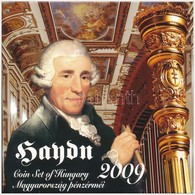 2009. 5Ft-200Ft 'Haydn' (7xklf) Forgalmi érme Sor, Benne 'Joseph Haydn' Ag Emlékérem (12g/0.999/29mm) (4x) T:BU 
Adamo F - Zonder Classificatie