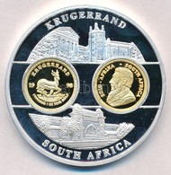 DN 'A Világ Legnépszer?bb Arany érméi / Krugerrand - Dél-Afrika' Aranyozott és Ezüstözött Fém Emlékérem (50mm) T:PP
ND ' - Zonder Classificatie