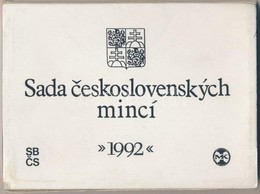 Csehszlovákia 1992. 1h-10K (9xklf) Forgalmi Sor M?anyag Tokban T:1 
Czechoslovakia 1992. 1 Haler - 5 Korun (9xdiff) Coin - Zonder Classificatie