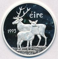 Írország 1993. 1E Ag 'Gímszarvas' T:PP Fo.
Ireland 1993. 1 Ecu Ag 'Red Deer' C:PP Fo. - Zonder Classificatie