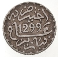 Marokkó ~1882. (1299) 1/2D Ag 'I. Hasszán' T:2 Kis Ph.
Morocco ~1882. (1299) 1/2 Dirham Ag 'Hassan I' C:XF Small Edge Er - Ohne Zuordnung