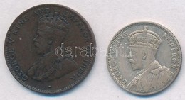 Mauritius 1912. 2c Br + 1934. 1/4R Ag 'V. György' T:2,2-
Mauritius 1912. 2 Cents Br + 1934. 1/4 Rupee Ag 'George V' C:XF - Zonder Classificatie