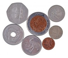 Pápua Új-Guinea 1975-2008. 7db Klf Fémpénz T:1-,2,2-
Papua New Guinea 1975-2008. 7pcs Of Diff Metal Coins C:AU,XF,VF - Zonder Classificatie