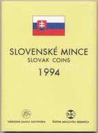 Szlovákia 1994. 10h-10K (7xklf) Forgalmi Sor + 'Körmöcbányai Pénzverde / 1328-1993' Fém Emlékérem M?anyag Dísztokban T:B - Ohne Zuordnung