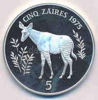 Zaire 1975. 5Z Ag 'Okapi' T:PP Fo.
Zaire 1975. 5 Zaires Ag 'Okapi' C:PP Spotted
Krause KM#10 - Ohne Zuordnung