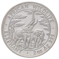 Zambia 2003. 1000K Ag 'Elefánt' + 2000K Ag 'Elefánt' + 5000K Ag 'Elefánt' + 10.000K Ag 'Elefánt' összesen 116,23g Súlyba - Zonder Classificatie