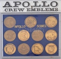 Amerikai Egyesült Államok 1968-1972. 'Apollo' 11xklf Emlékérem Tokban (38,5mm) T:1
USA 1968-1972. 'Apollo' 11xdiff Comme - Unclassified
