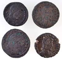 4db-os Vegyes Római Rézpénz Tétel A Kr. U. IV. Századból T:2-,3
4pcs Of Roman Copper Coins From The 4th Century AD C:VF, - Ohne Zuordnung