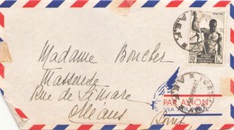 AEF FRAGMENT D ENVELOPPE DE FORT LAMY A ORLEANS DU 23 MARS 1951 - Briefe U. Dokumente