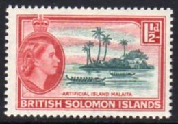 Solomon Islands 1963-4 1½d Artificial Island Wmk. St. Edward's Crown Definitive, MNH, SG 104 (B) - British Solomon Islands (...-1978)