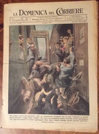LA DOMENICA DEL CORRIERE DEL 3/10/1943  COMPLETA DI INTERNO  COPERTINA VERDE E TUTTE LE PUBBLICITA' D'EPOCA - War 1939-45