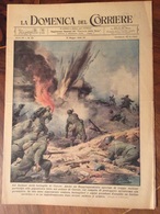 LA DOMENICA DEL CORRIERE DEL 31/5/1942  COMPLETA DI INTERNO  COPERTINA VERDE E TUTTE LE PUBBLICITA' D'EPOCA - Guerre 1939-45