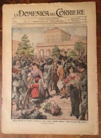 LA DOMENICA DEL CORRIERE DEL 13-20/12/1914  COMPLETA DI INTERNO  COPERTINA VERDE E TUTTE LE PUBBLICITA' D'EPOCA - Oorlog 1939-45