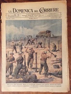 LA DOMENICA DEL CORRIERE DEL 29/3/1942  COMPLETA DI INTERNO  COPERTINA VERDE E TUTTE LE PUBBLICITA' D'EPOCA - Guerre 1939-45