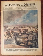 LA DOMENICA DEL CORRIERE DEL 24/1/1943  COMPLETA DI INTERNO  COPERTINA VERDE E TUTTE LE PUBBLICITA' D'EPOCA - Guerre 1939-45