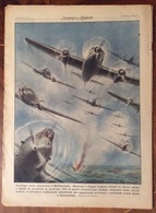 LA DOMENICA DEL CORRIERE DEL  10/1/1943 COMPLETA DI INTERNO  COPERTINA VERDE E TUTTE LE PUBBLICITA' D'EPOCA - War 1939-45