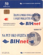 BOSNIA Y HERZEGOVINA. BA-PTT-0014. BIHNET. 50U. 1998-03. (505) - Bosnia