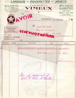 58- FOURCHAMBAULT- FACTURE ETS. VIMEUX- LANDAUX-POUSSETTES-JOUETS-L' ETOILE- 93- SAINT OUEN-PANTIN- 1950-JEUX JOUET - Petits Métiers