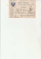 CARTE AUX DRAPEAUX EN FRANCHISE - CAD TRESOR ET POSTES 27-DEC-1914- 103 - - Cartas & Documentos